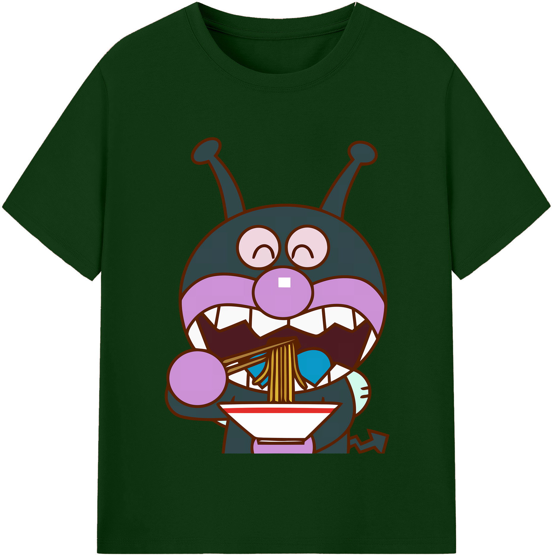 （画像用） アンパンマン Anpanman 綿100％半袖Tシャツ（フロントプリント）